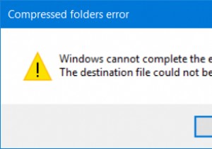 Windows 11/10에서  Windows에서 압축 풀기를 완료할 수 없습니다  오류 해결 방법
