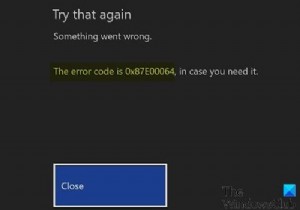 Windows PC에서 Xbox One 오류 0x87e00064 수정 