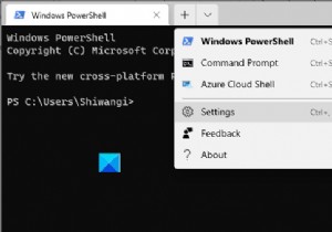 Windows 터미널 창의 기본 높이 및 너비를 변경하는 방법 