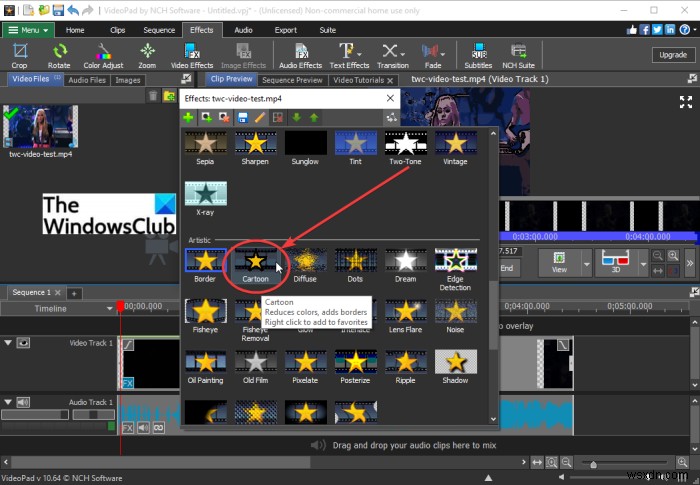 Windows 11/10에서 비디오에 만화 효과를 추가하는 방법 