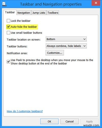 Windows 11/10에서 작업 표시줄을 자동으로 숨기는 방법 
