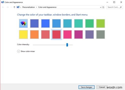 Windows 11/10의 시작 메뉴에 사용자 정의 색상 테마를 추가하는 방법 