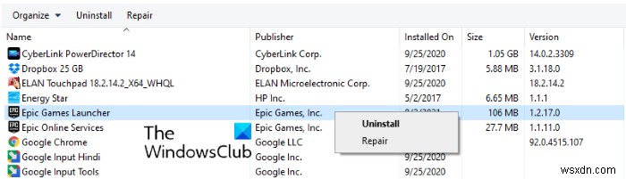 Windows 11/10에서 Epic Games Connection 오류, 문제 및 문제 수정 