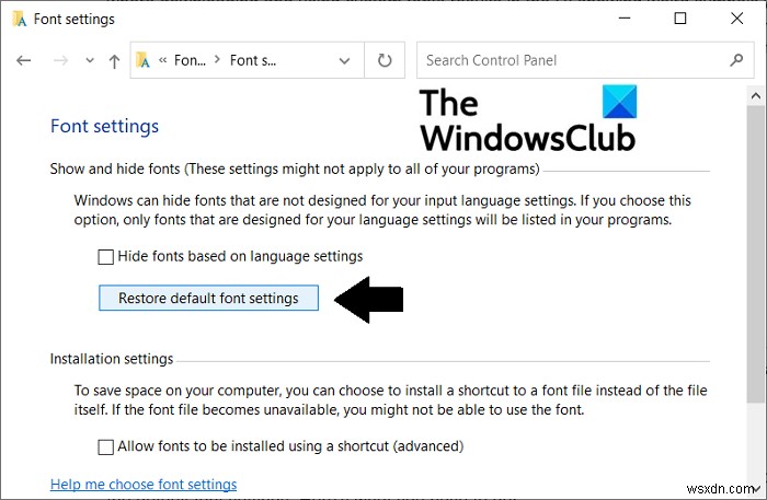 Windows 11/10에서 손상된 글꼴을 수정하는 방법 
