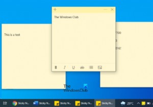 Windows 10에서 작업 표시줄의 스티커 메모 수정 아이콘이 결합되지 않음 