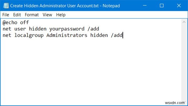 Windows 11/10에서 숨겨진 관리자 사용자 계정을 만드는 방법 
