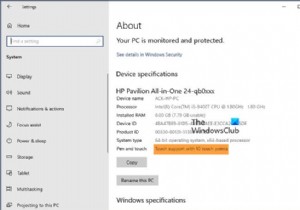 Windows 11/10에서 터치 포인트를 사용한 터치 지원의 의미는 무엇입니까? 
