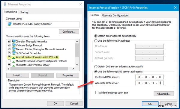 Windows 11/10에서 DNS 서버를 사용하지 못할 수 있습니다. 