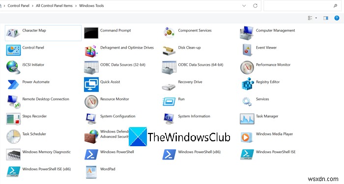 Windows 11에서 Windows 도구를 여는 방법 