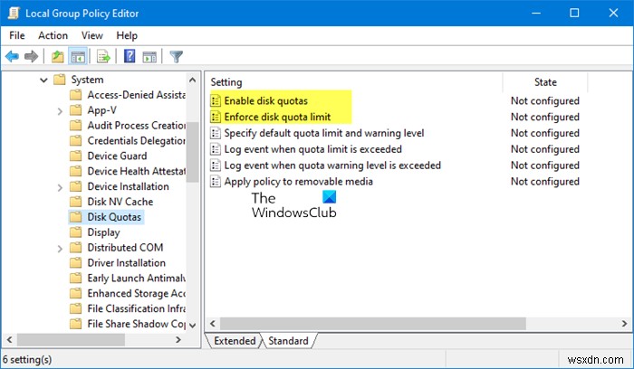 Windows 11/10에서 디스크 속성, 레지스트리 또는 그룹 정책 편집기를 사용하여 디스크 할당량 활성화 