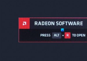 AMD Radeon Software에서 Alt+R 게임 내 오버레이 비활성화하는 방법