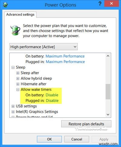 Windows 노트북이 최대 절전 모드로 전환되지 않습니다. 