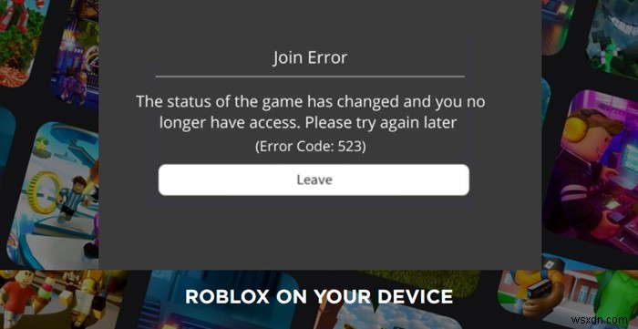 Windows 11/10에서 Roblox 오류 코드 523 수정 
