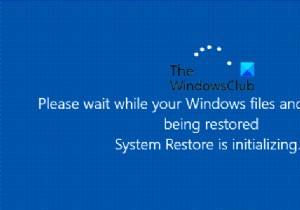 시스템 복원이 Windows 11/10에서 멈추거나 중단됨 