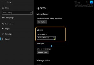 Windows 11/10에서 추가 텍스트 음성 변환을 잠금 해제하는 방법 