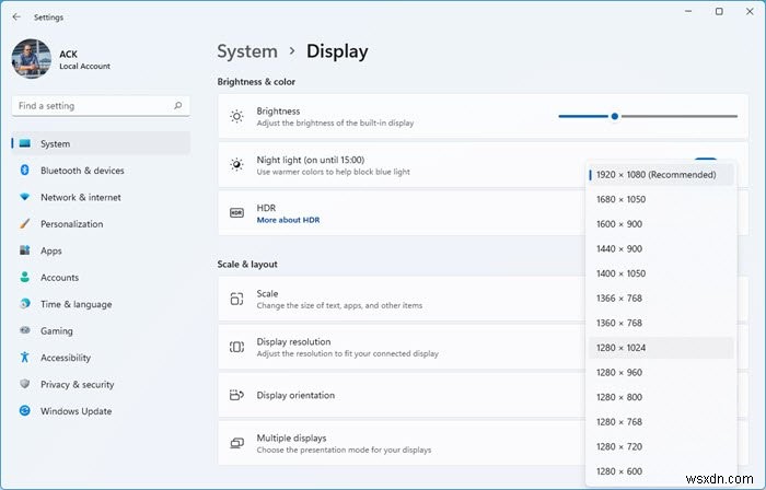 Windows 11/10에서 색상 보정 변경, ClearType 텍스트 보정, 화면 해상도 