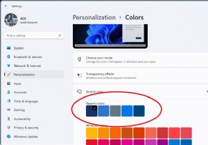Windows 11/10에서 최근 색상 기록을 삭제하는 방법 