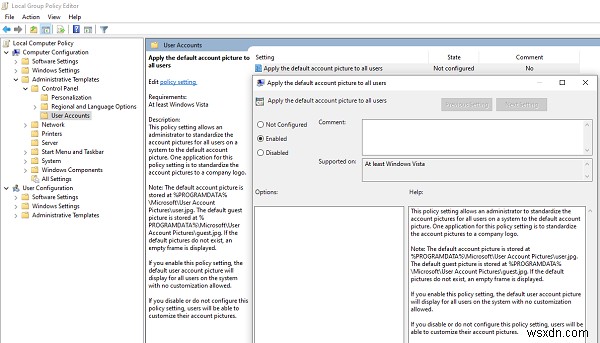 Windows 11/10에서 기본 로그인 사용자 계정 사진을 제거하는 방법 