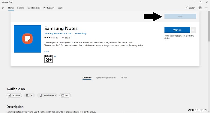 Windows 11/10에서 Samsung Notes를 사용하는 방법 