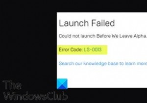 Windows 11/10에서 Epic Games 오류 코드 LS-0013 수정 