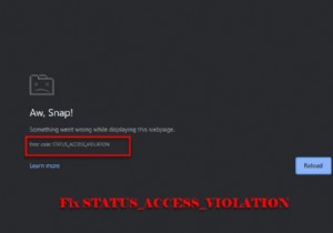 Chrome 또는 Edge에서 STATUS_ACCESS_VIOLATION 오류 수정 