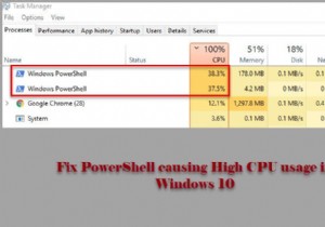 Windows 11/10에서 높은 CPU 사용량을 유발하는 PowerShell 수정 