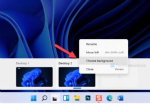 Windows 11에서 다른 데스크탑에 다른 배경 화면을 설정하는 방법 