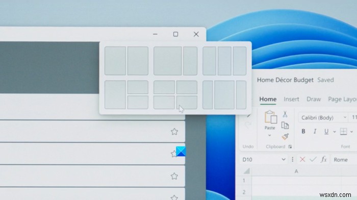 Windows 11에서 스냅 레이아웃을 활성화 또는 비활성화하는 방법 