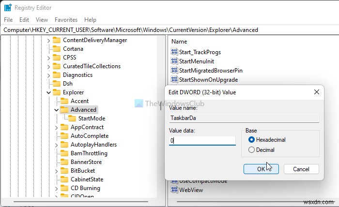Windows 11 작업 표시줄에서 위젯을 추가하거나 제거하는 방법 