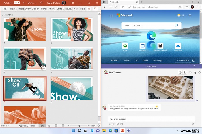 Windows 11 새로운 기능:다시 디자인된 시작, 작업 표시줄, UI, 스냅 레이아웃, 스냅 그룹 등 