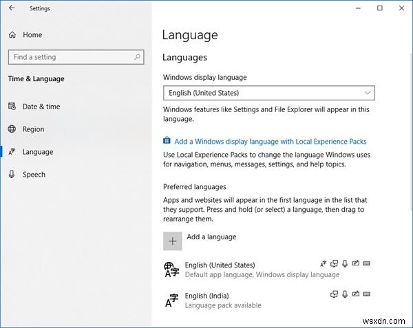 Windows 11/10에서 언어를 변경하는 방법 