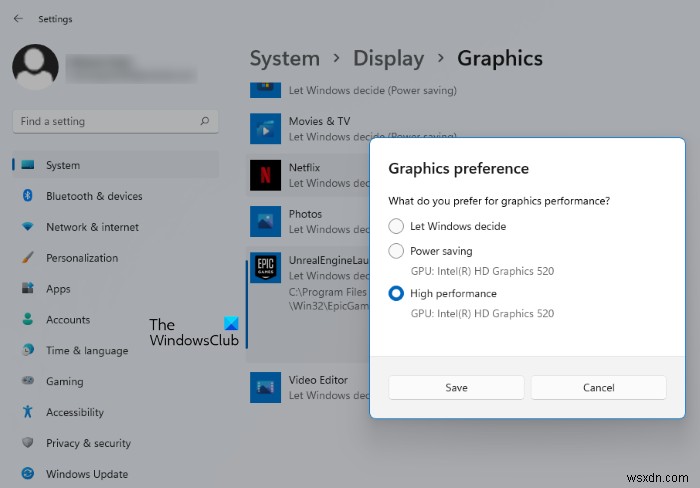 응용 프로그램이 Windows 11/10에서 그래픽 하드웨어에 액세스하지 못하도록 차단되었습니다. 