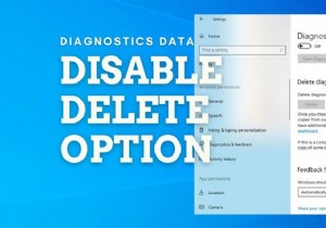 Windows 11/10에서 사용자가 진단 데이터를 삭제하지 못하도록 설정하는 방법