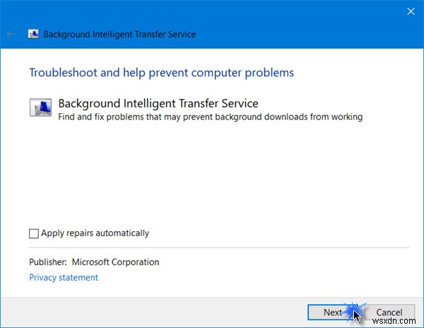 Windows 11/10에서 백그라운드 지능형 전송 서비스가 중지되고 작동하지 않음 