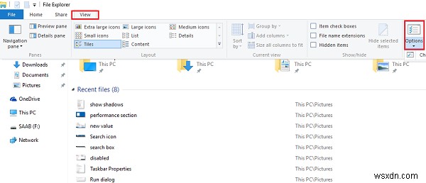 Windows 11/10에서 파일 탐색기 옵션을 여는 방법 