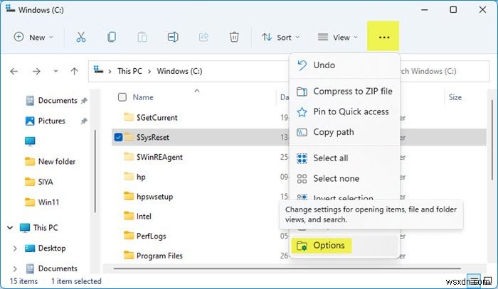 Windows 11/10에서 파일 탐색기 옵션을 여는 방법 
