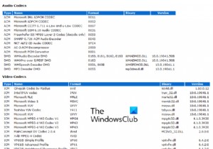 Windows 11/10에 설치된 코덱을 확인하는 방법 