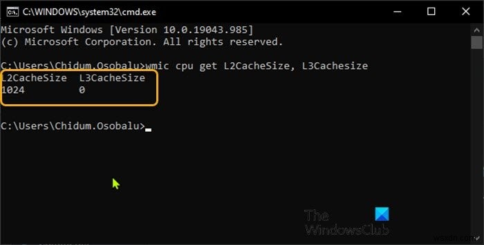 Windows 11/10에서 프로세서 캐시 메모리 크기를 확인하는 방법 
