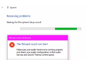 Windows 10에서  마법사를 시작할 수 없습니다  마이크 오류 해결 방법