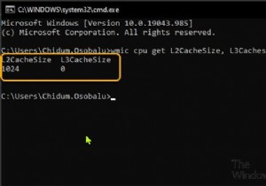 Windows 11/10에서 프로세서 캐시 메모리 크기를 확인하는 방법 