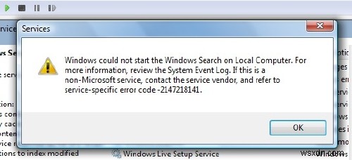 Windows Search Indexer가 작동을 멈추고 닫혔습니다. Windows 11/10에서 검색을 초기화하지 못했습니다. 