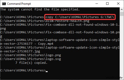 Windows 11/10에서 CMD를 통해 파일 및 폴더를 관리하는 유용한 명령 