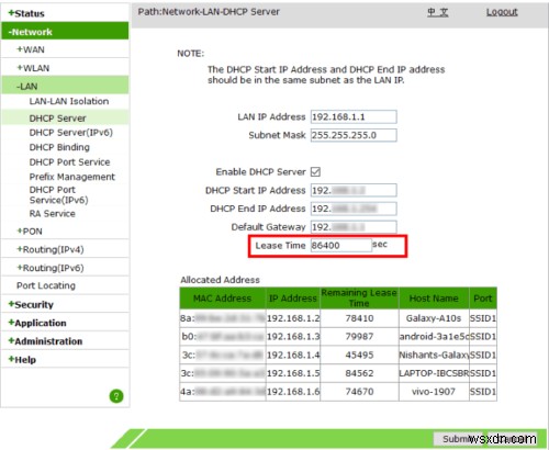 Windows 11/10에서 DHCP 임대 시간을 변경하는 방법 