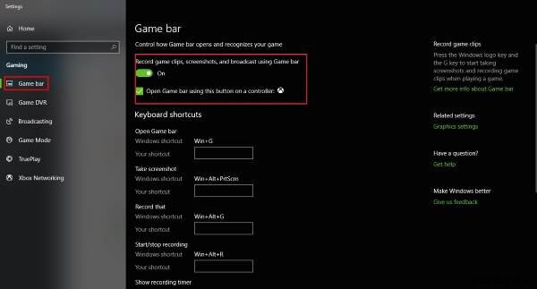 Windows 11/10에서 Xbox 게임 바가 작동하지 않거나 열리지 않습니다. 