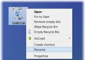 Windows 11/10에서 레지스트리를 통해 모든 사용자의 휴지통 이름 변경하기