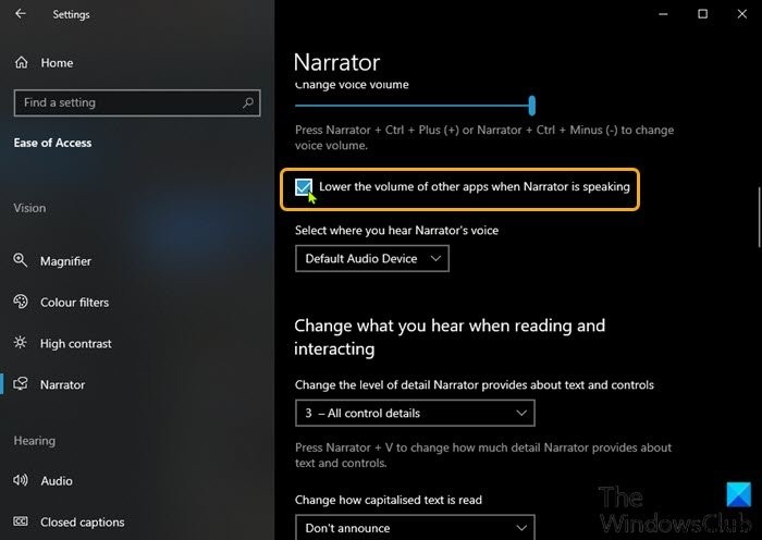 Windows 10에서 내레이터 설정을 구성하는 방법 
