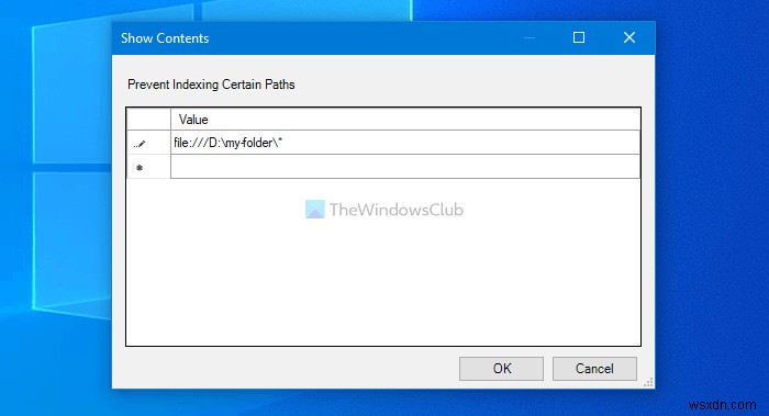 사용자가 Windows 10의 검색 색인에서 특정 경로를 인덱싱하지 못하도록 하는 방법 