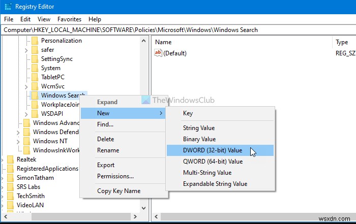 Windows 10에서 고급 검색 인덱싱 옵션을 비활성화하는 방법 