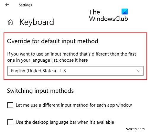 Windows 11/10에서 키보드 입력 잘못된 문자 