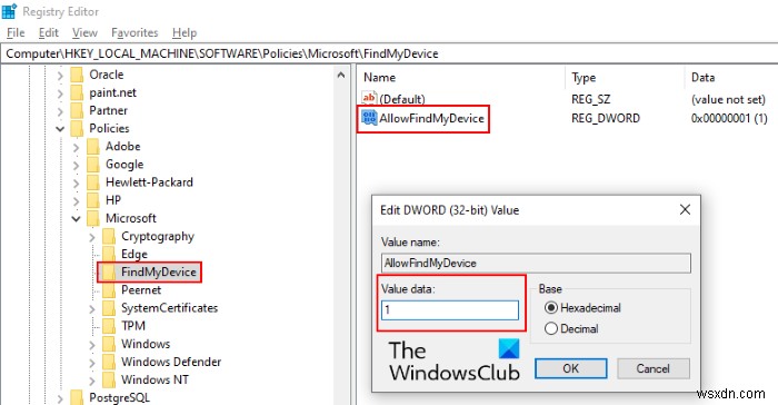 Windows 11/10 설정에서 내 장치 찾기 옵션을 비활성화하는 방법 
